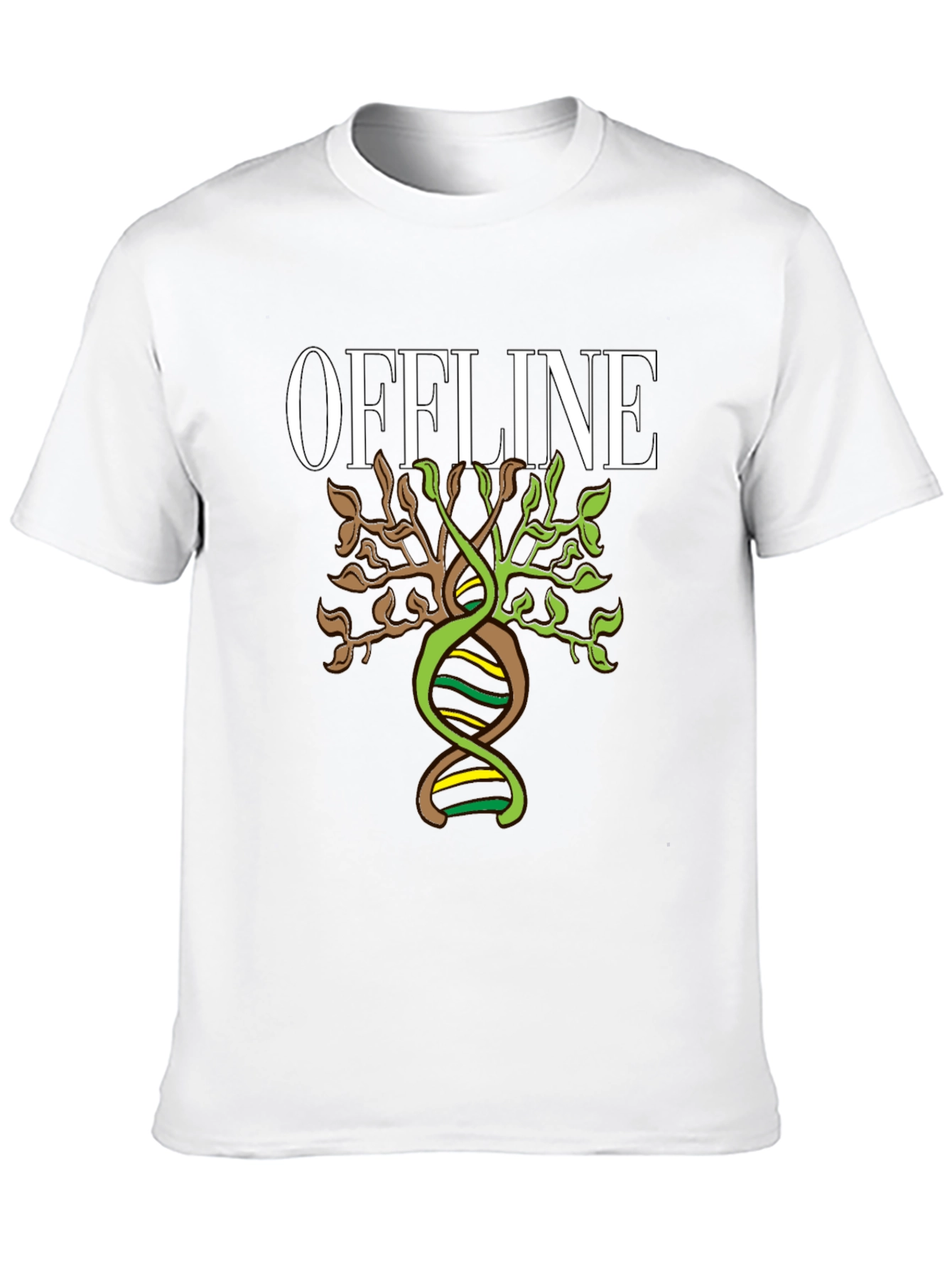 Offline DNA Tree Graphic T-Shirt