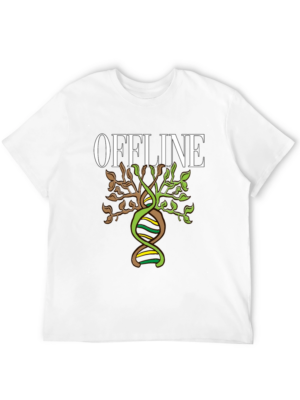 Offline DNA Tree Graphic T-Shirt