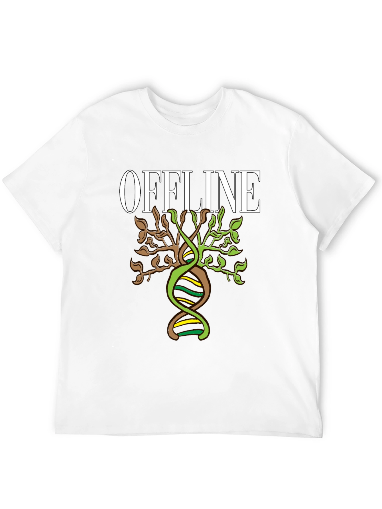 Offline DNA Tree Graphic T-Shirt