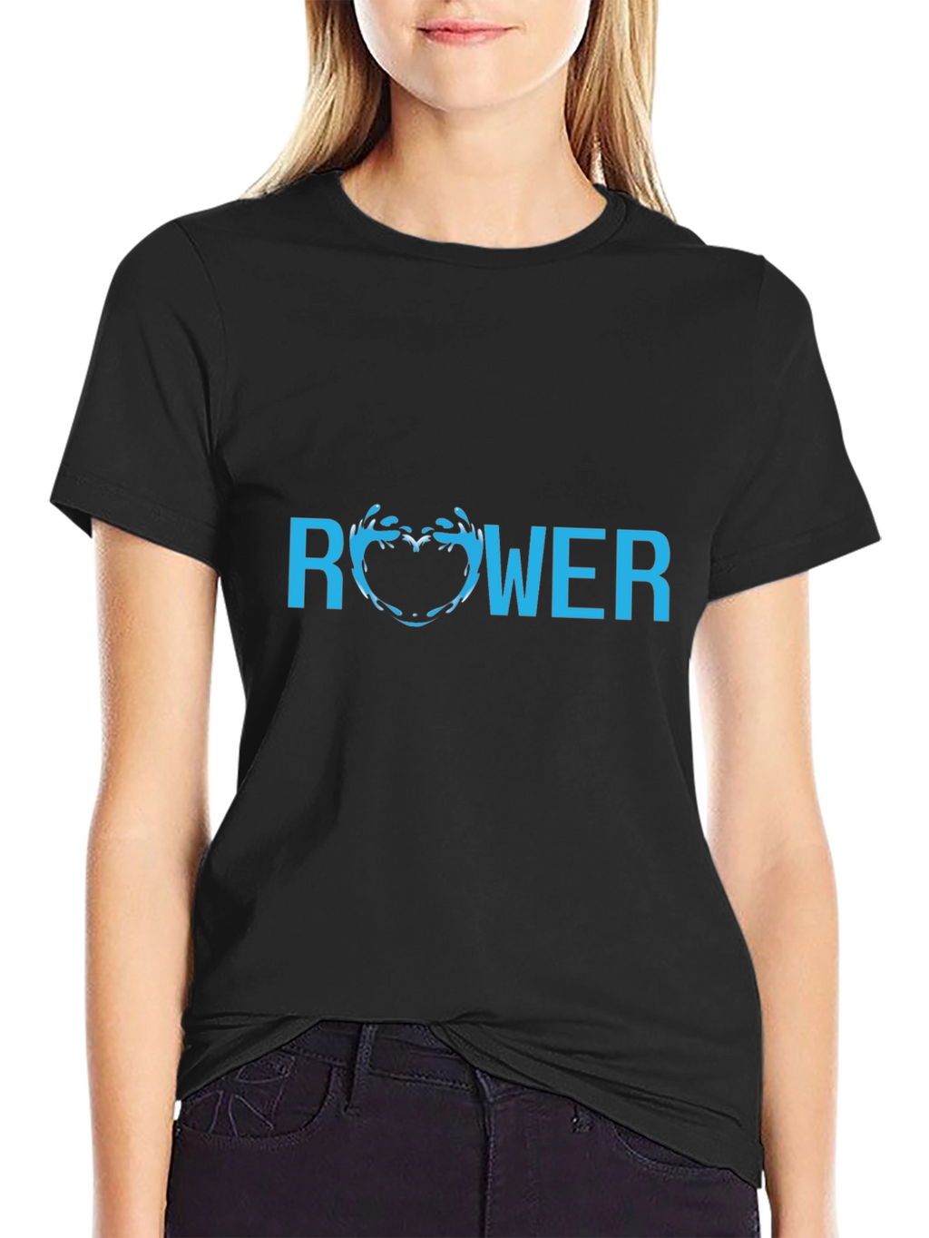 Rower T-Shirt - Cool Heart Water Design