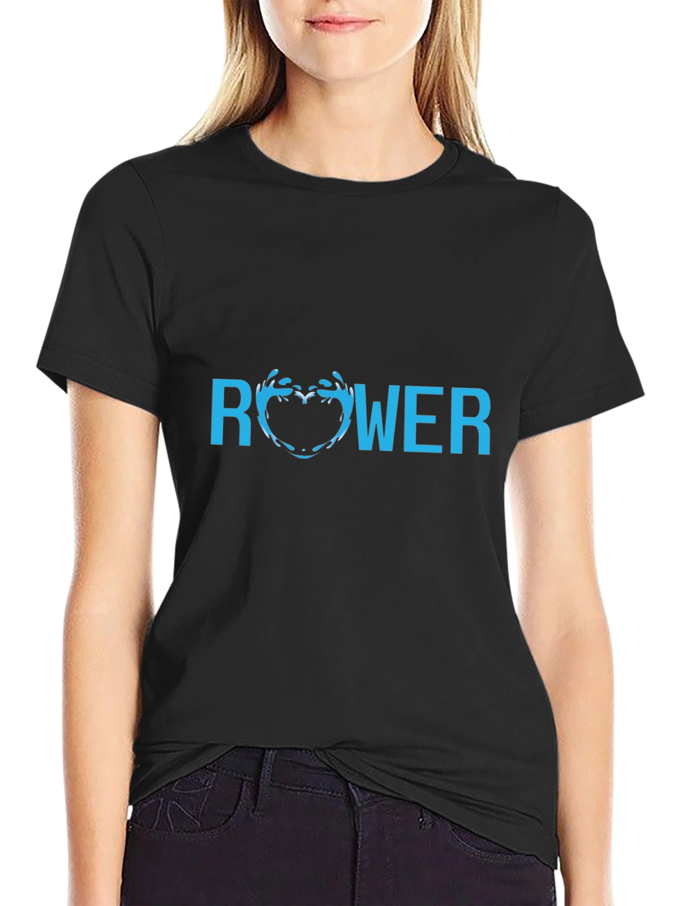 Rower T-Shirt - Cool Heart Water Design
