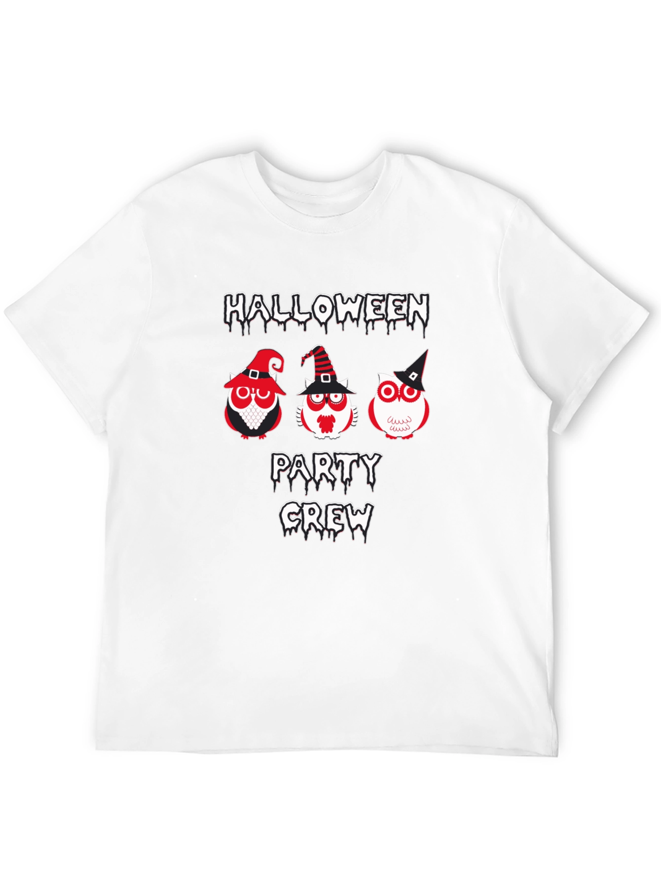 Halloween Party Crew Owl Graphic Tee