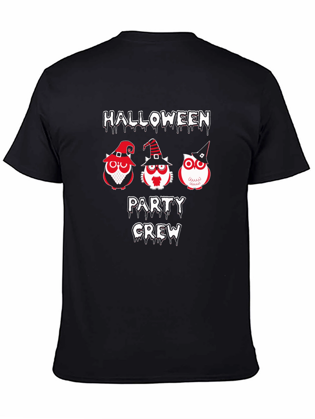 Halloween Party Crew Owl Graphic Tee
