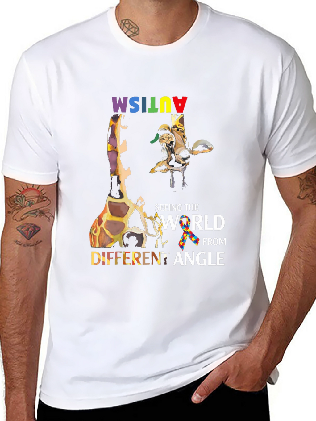 Autism Awareness Giraffe T-Shirt