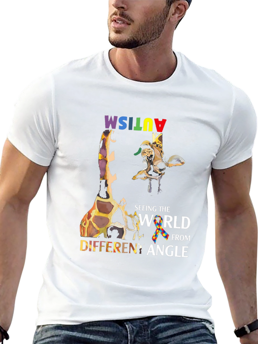 Autism Awareness Giraffe T-Shirt
