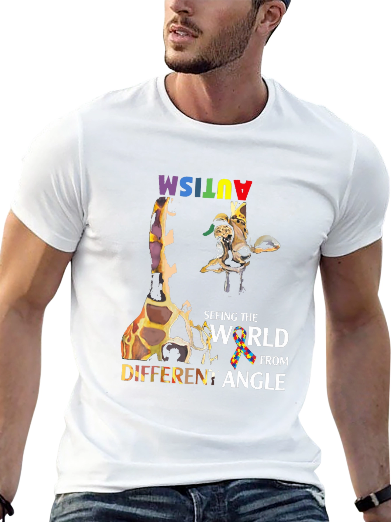 Autism Awareness Giraffe T-Shirt