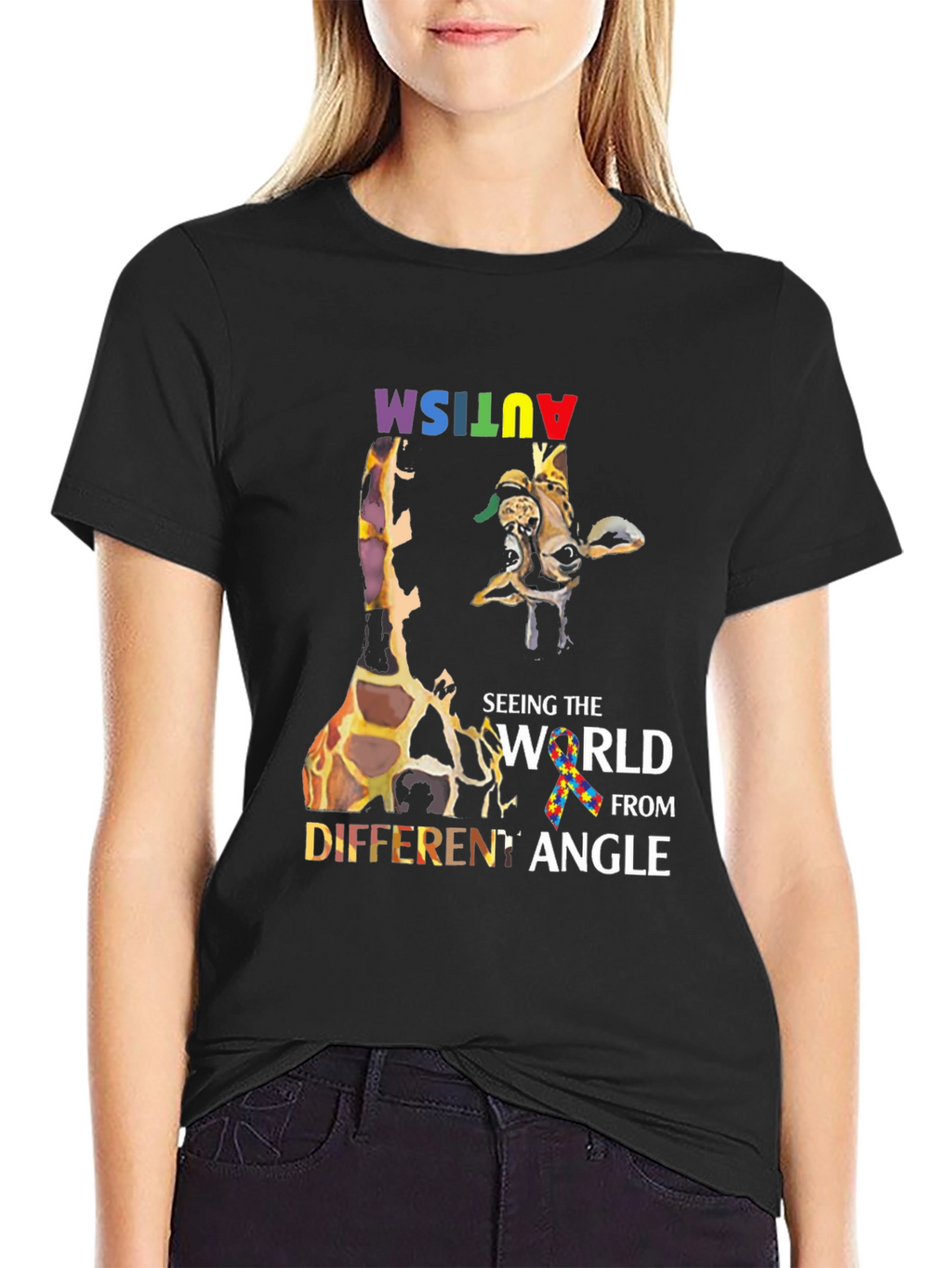 Autism Awareness Giraffe T-Shirt