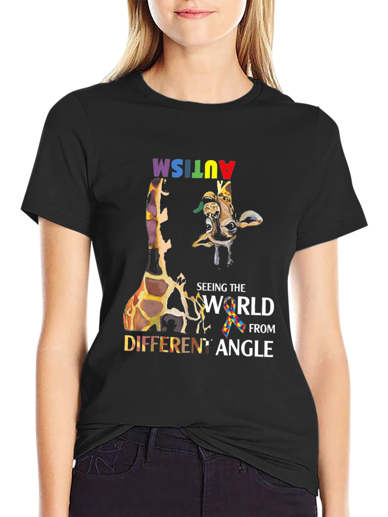 Autism Awareness Giraffe T-Shirt