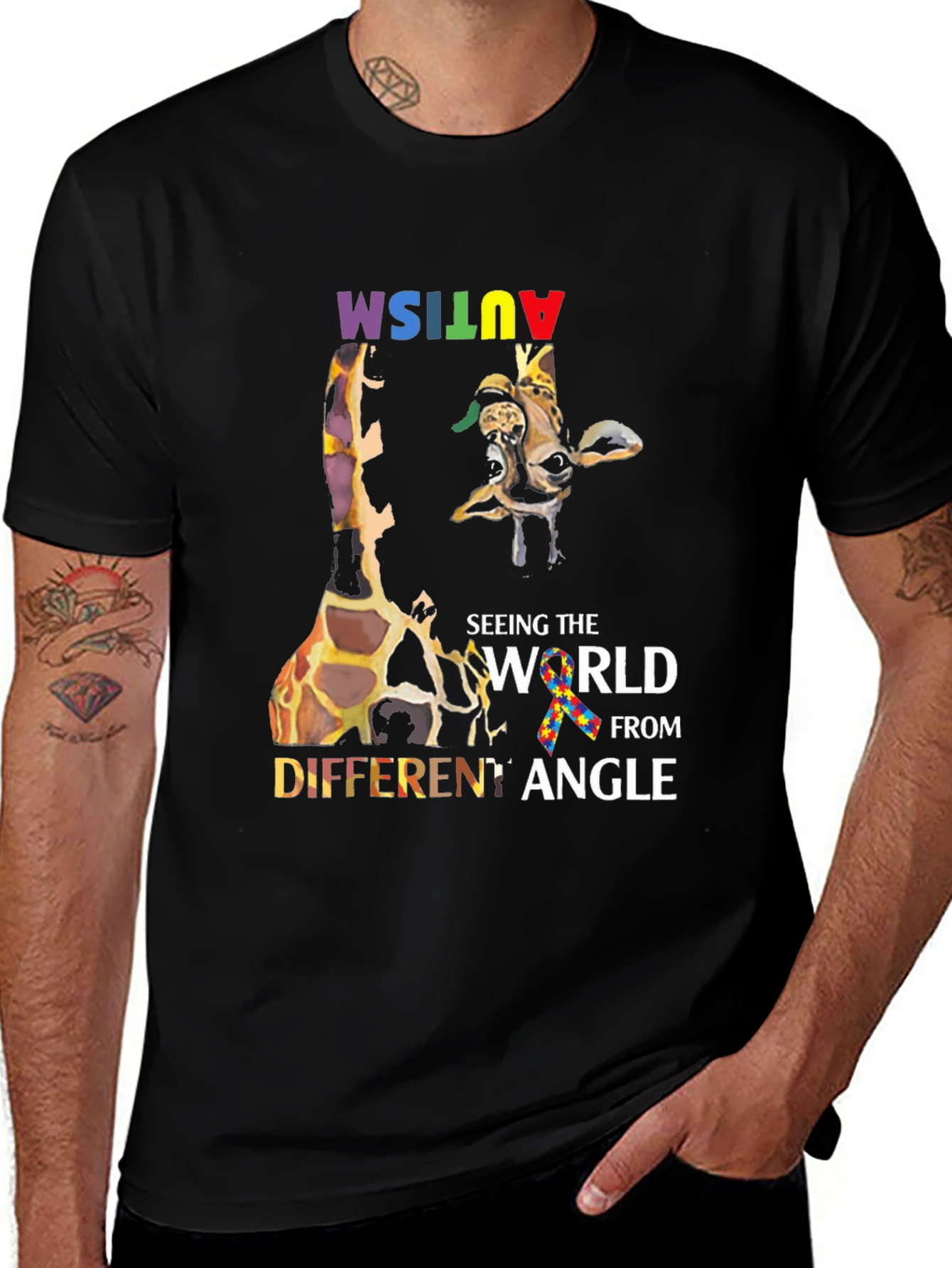 Autism Awareness Giraffe T-Shirt