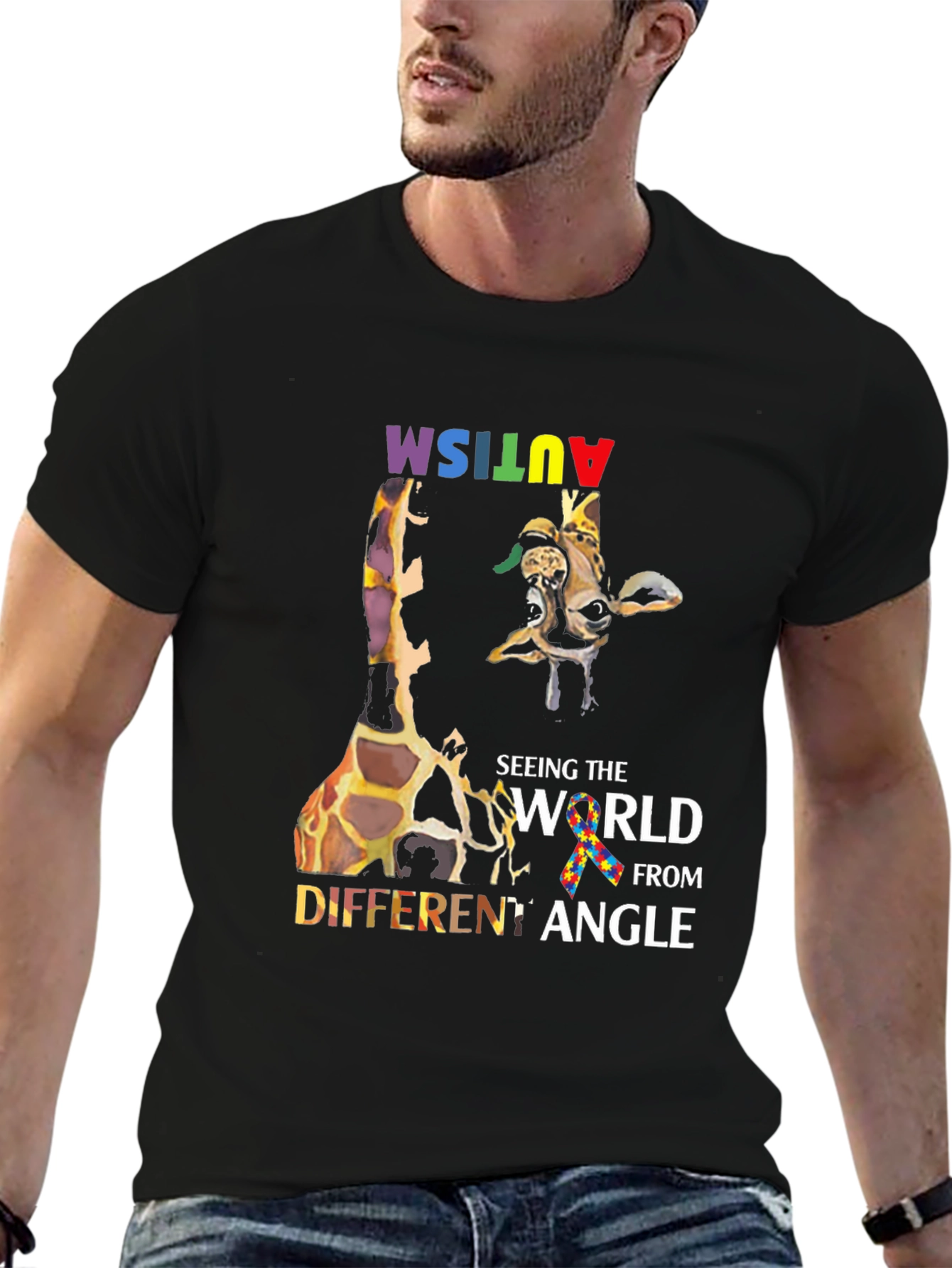 Autism Awareness Giraffe T-Shirt
