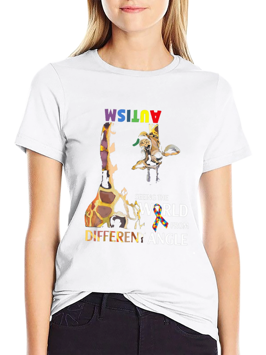 Autism Awareness Giraffe T-Shirt