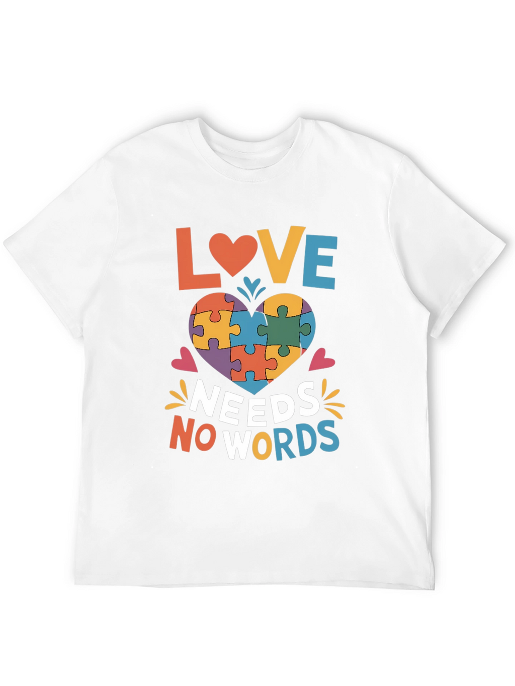 Autism Awareness Love Needs No Words T-Shirt