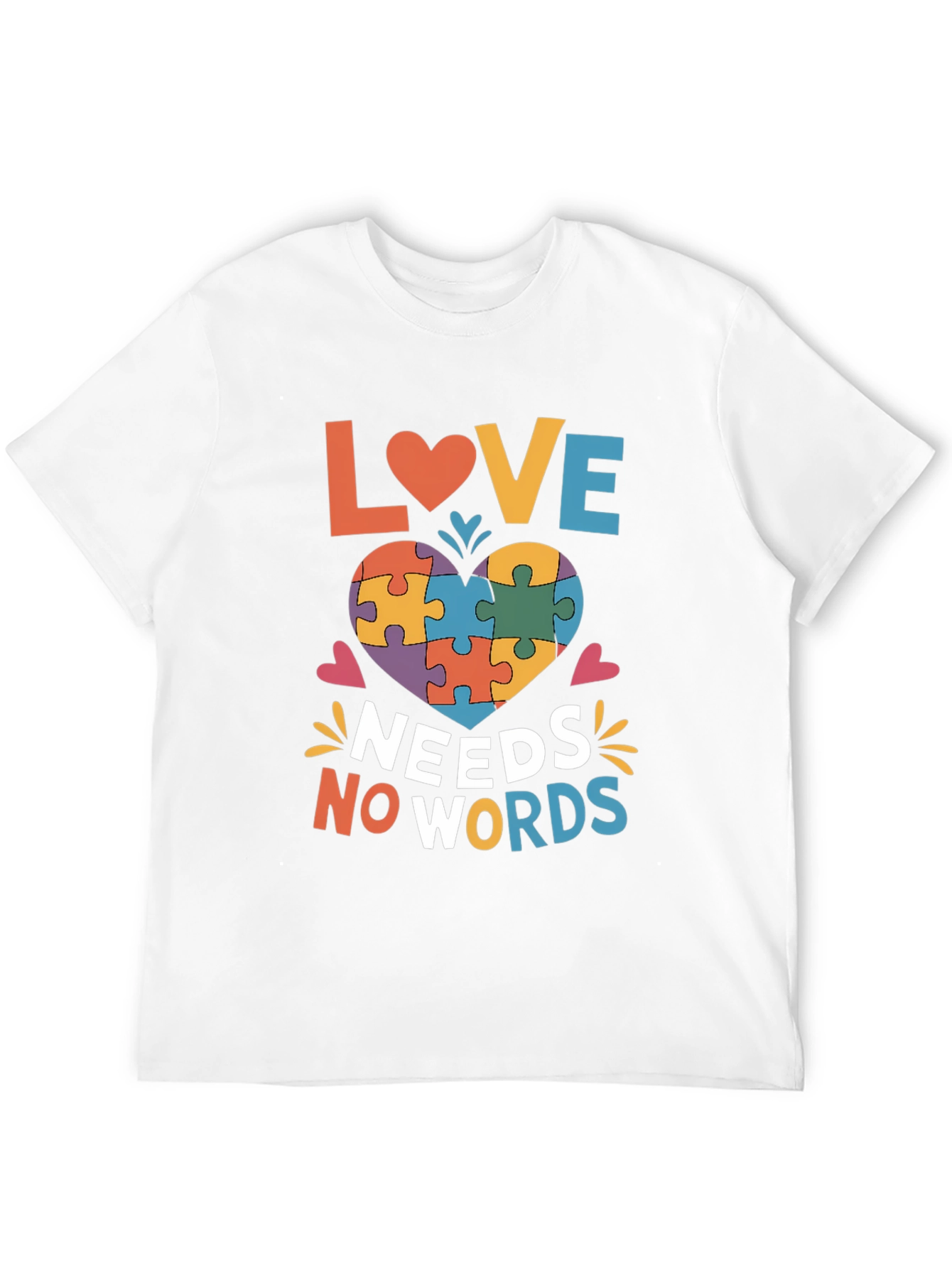 Autism Awareness Love Needs No Words T-Shirt