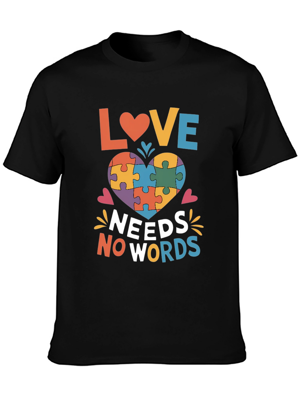 Autism Awareness Love Needs No Words T-Shirt