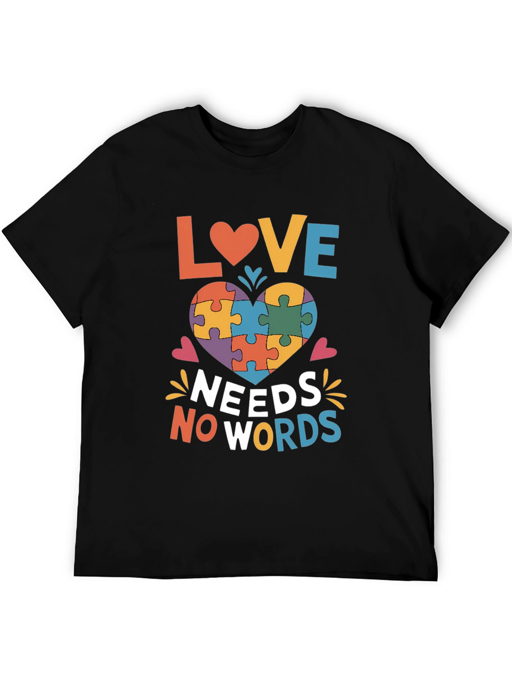 Autism Awareness Love Needs No Words T-Shirt
