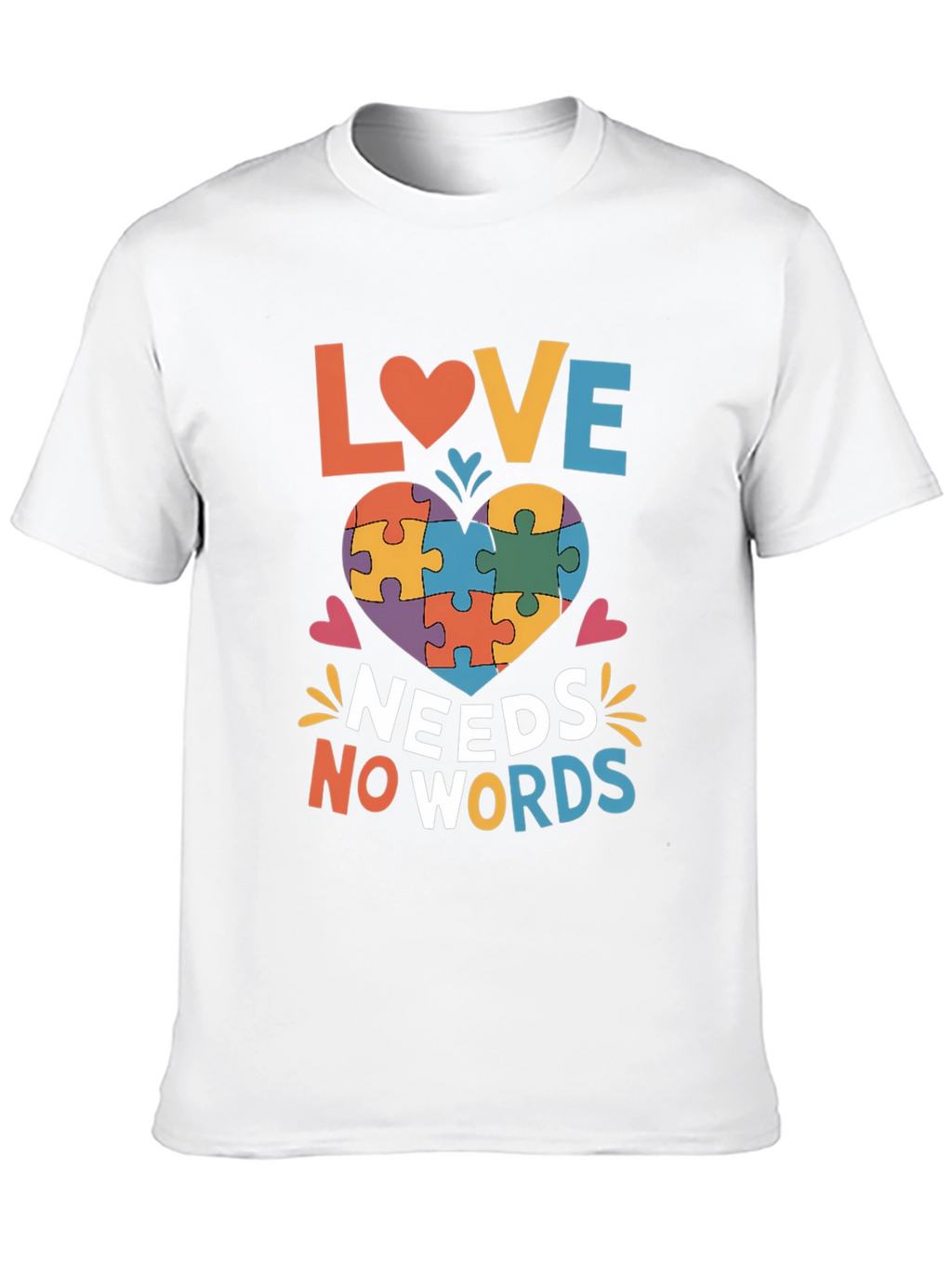Autism Awareness Love Needs No Words T-Shirt
