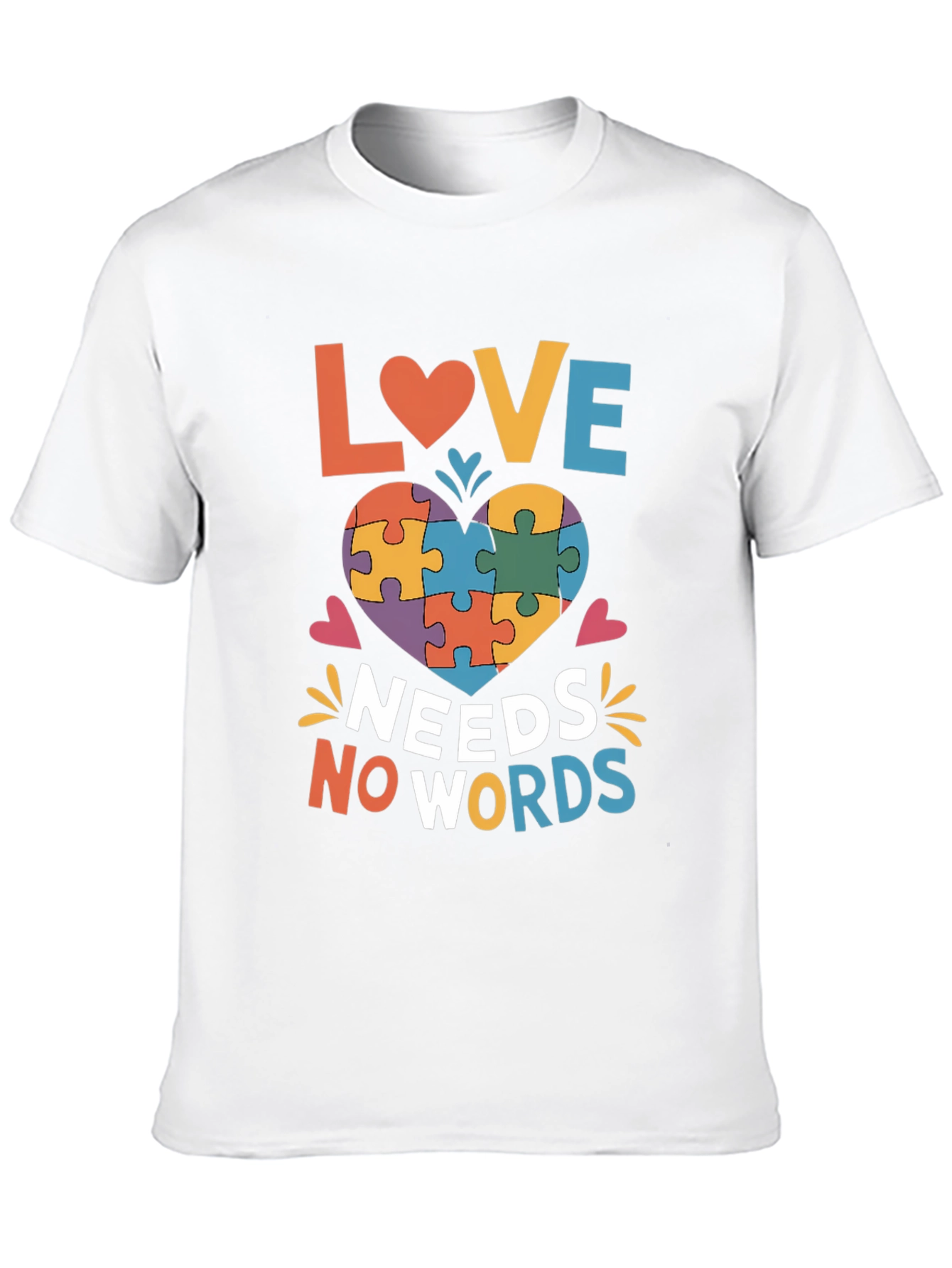 Autism Awareness Love Needs No Words T-Shirt