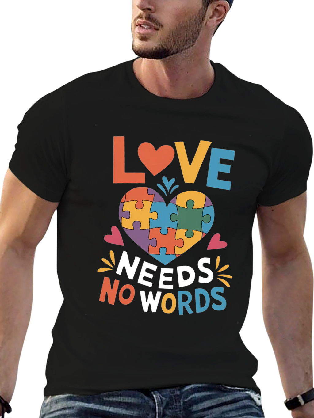 Autism Awareness Love Needs No Words T-Shirt