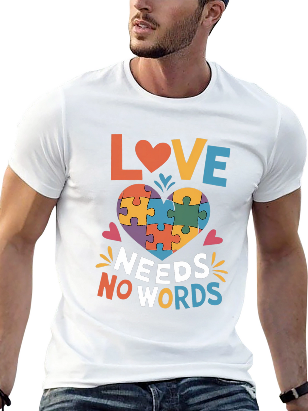 Autism Awareness Love Needs No Words T-Shirt