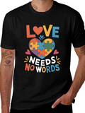 Autism Awareness Love Needs No Words T-Shirt