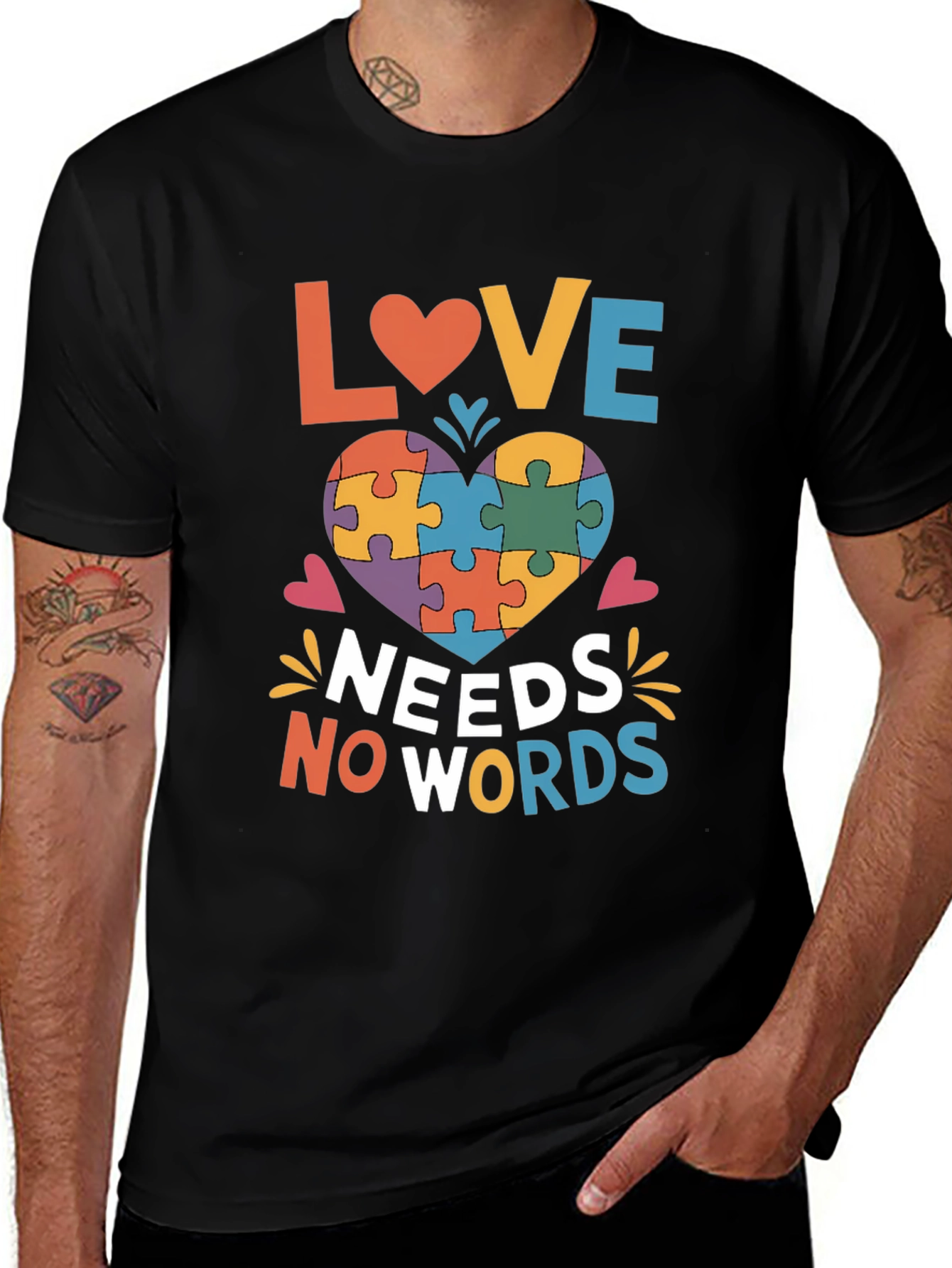 Autism Awareness Love Needs No Words T-Shirt