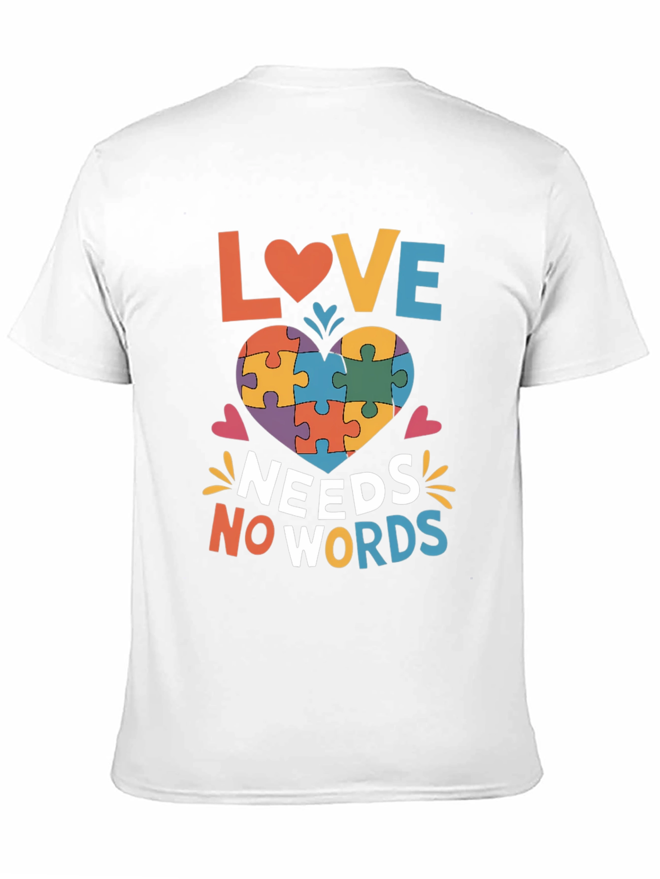Autism Awareness Love Needs No Words T-Shirt