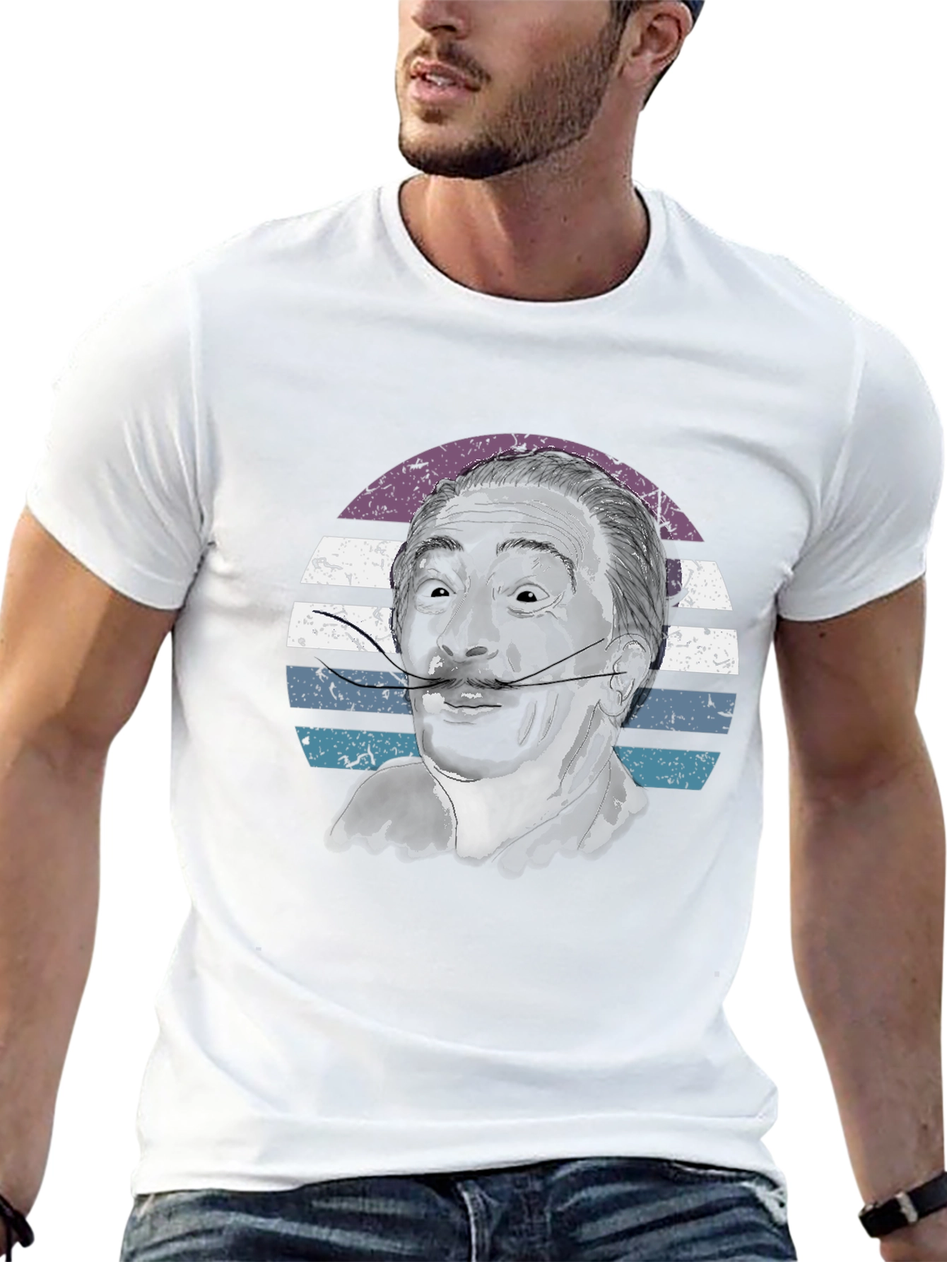 Retro Salvador Dali Graphic Tee