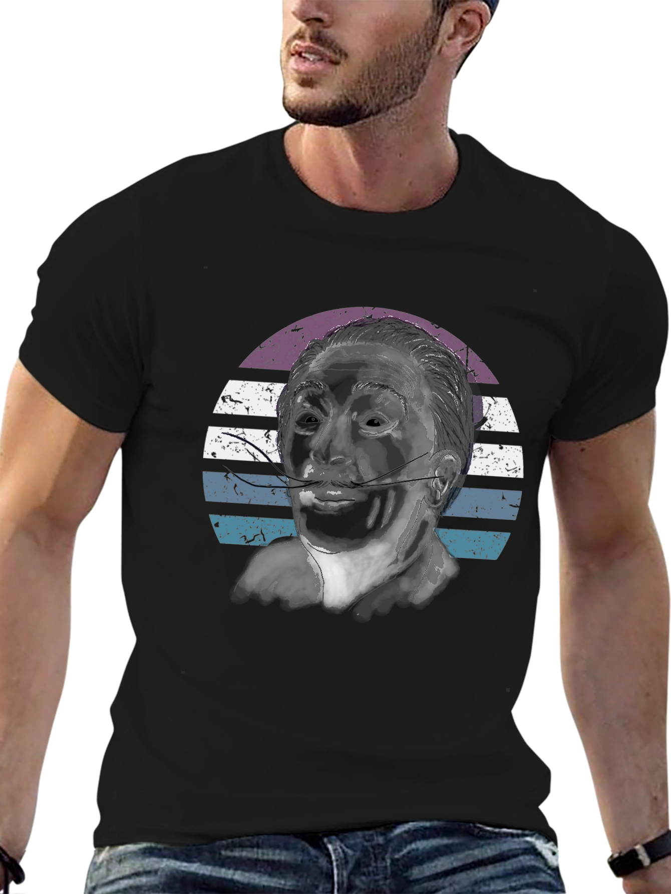 Retro Salvador Dali Graphic Tee