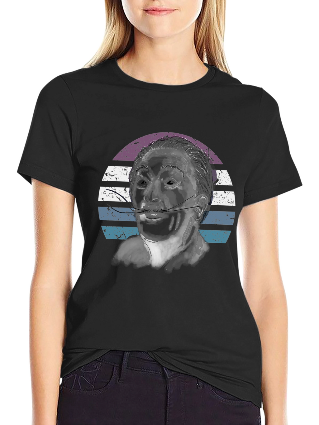 Retro Salvador Dali Graphic Tee