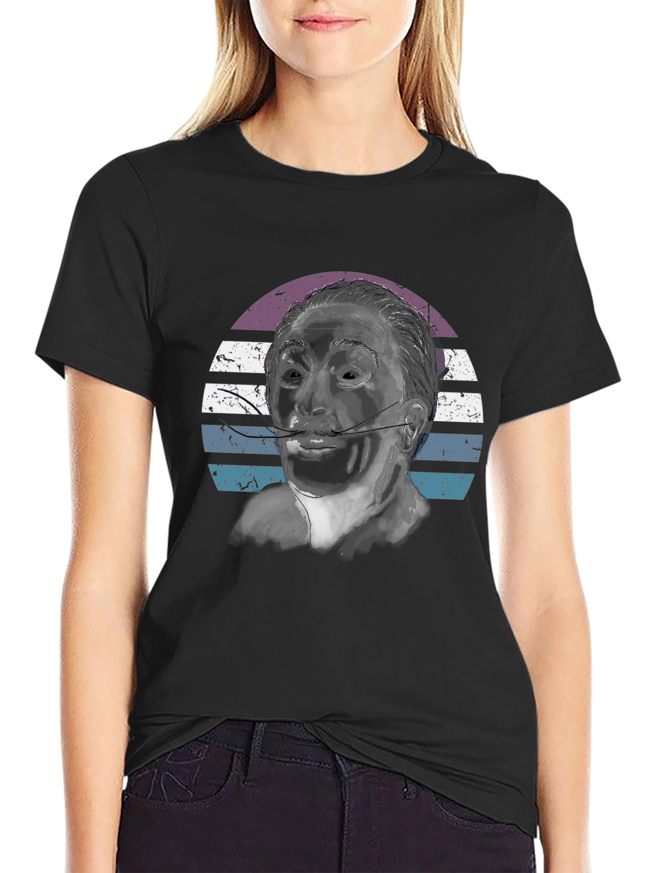 Retro Salvador Dali Graphic Tee