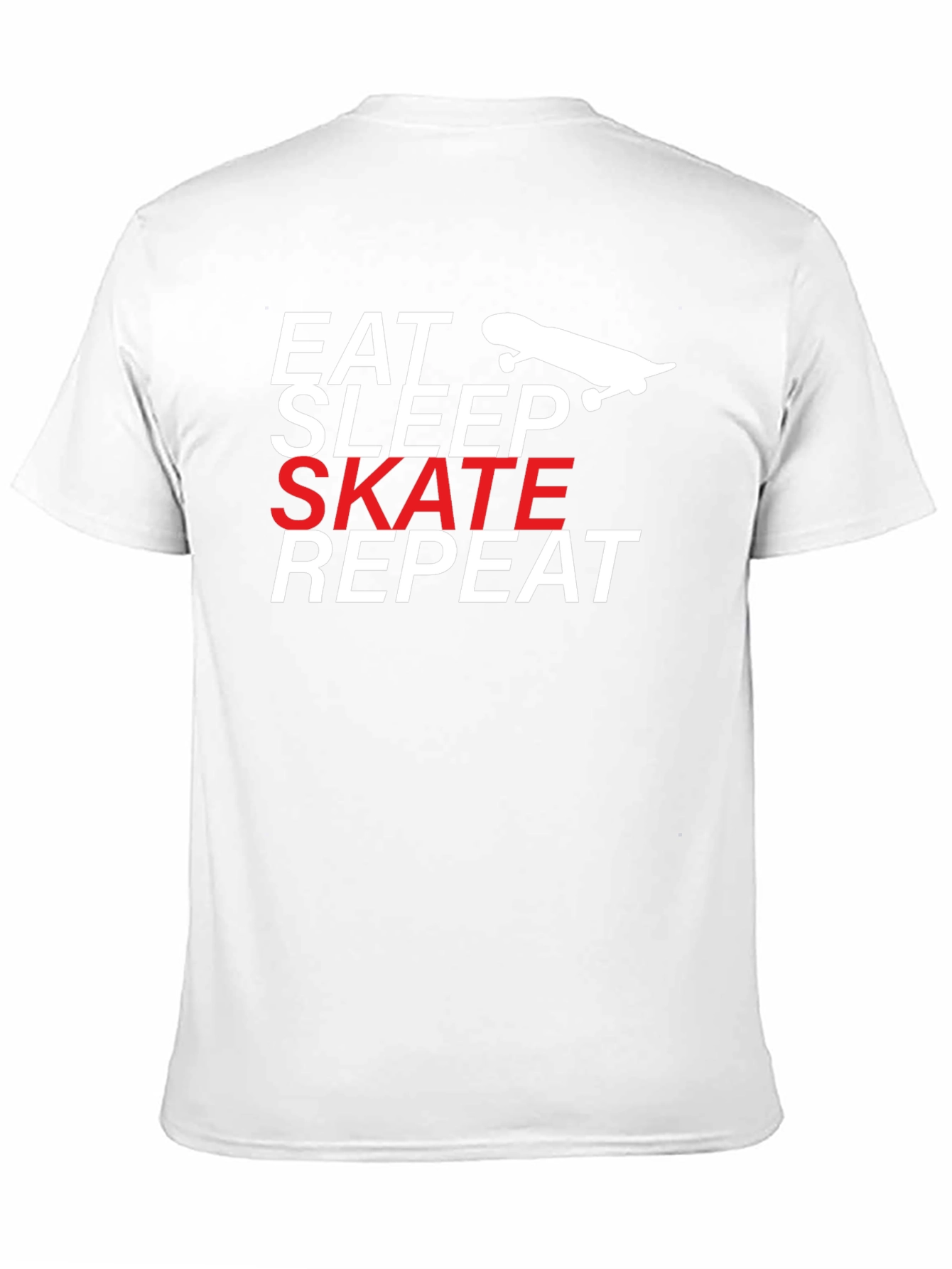 Eat Sleep Skate Repeat T-Shirt - Black Cotton Tee