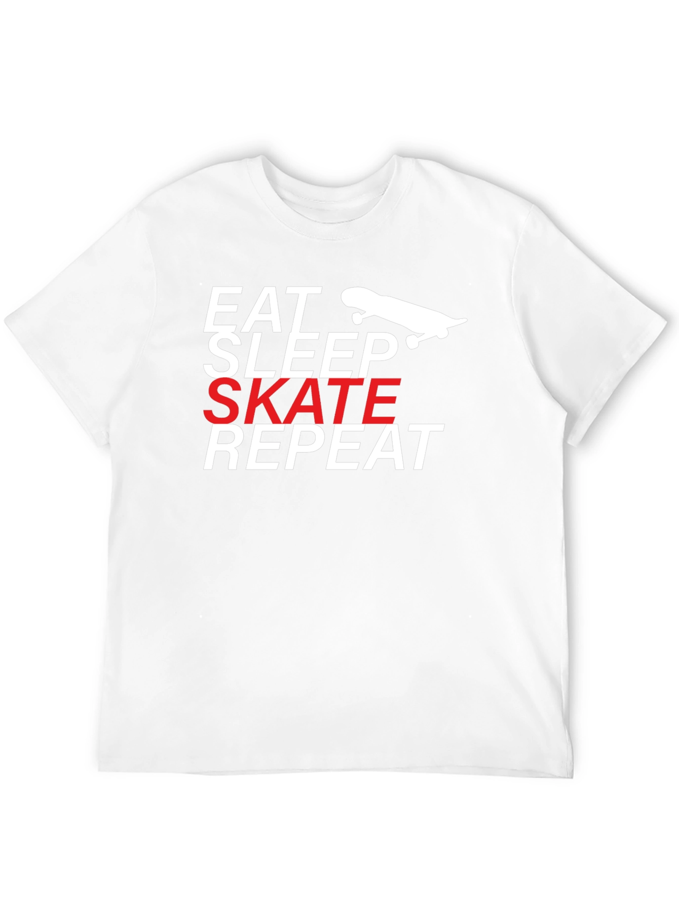 Eat Sleep Skate Repeat T-Shirt - Black Cotton Tee