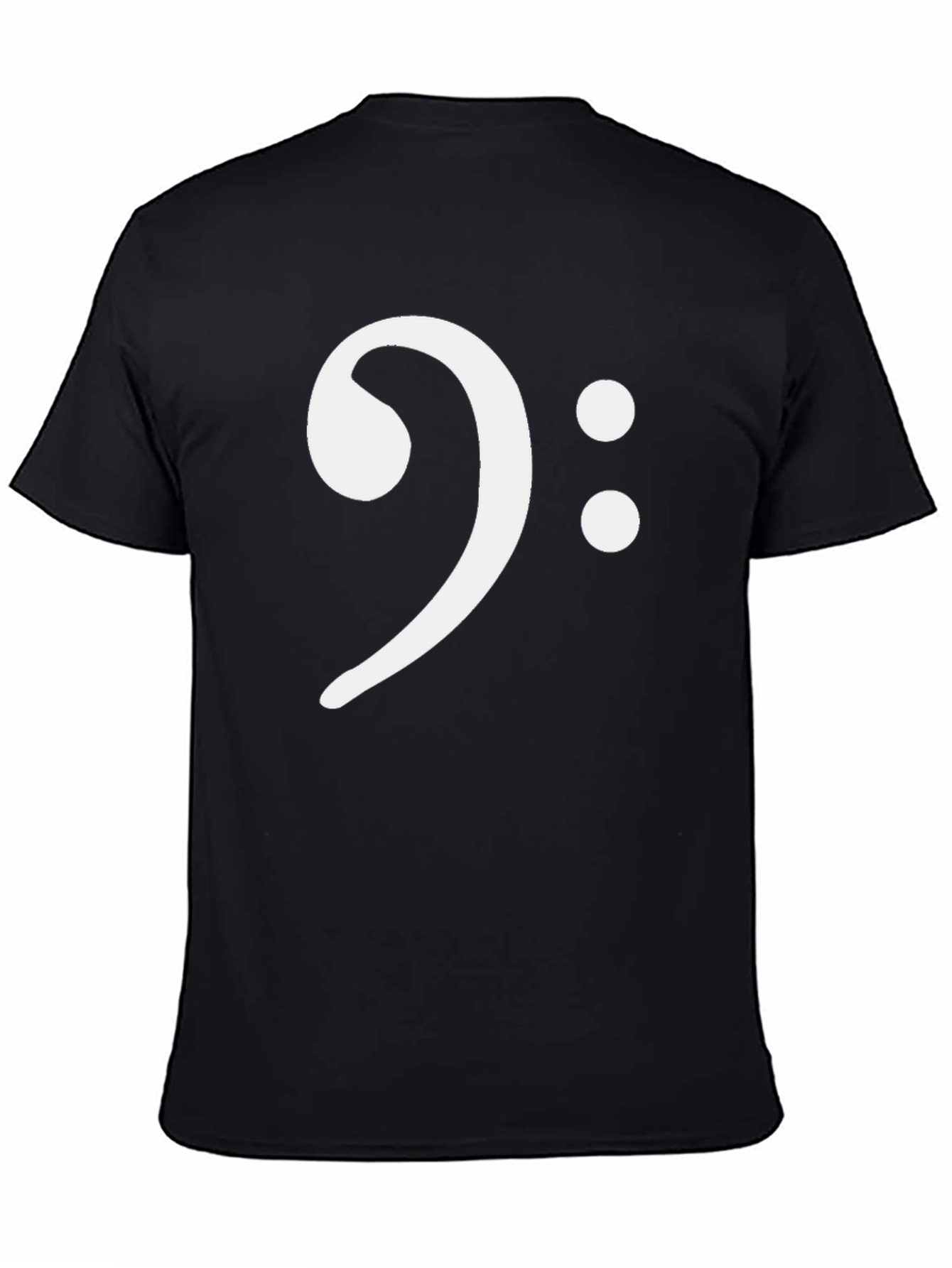 Bass Clef Music T-Shirt - Black