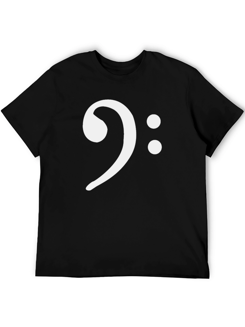 Bass Clef Music T-Shirt - Black