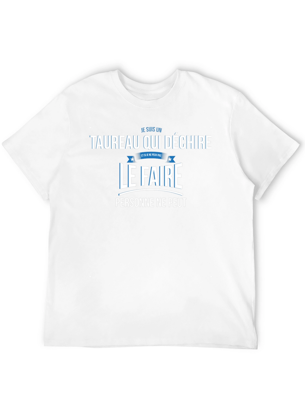 Taurus Zodiac Graphic Tee - French Slogan T-Shirt