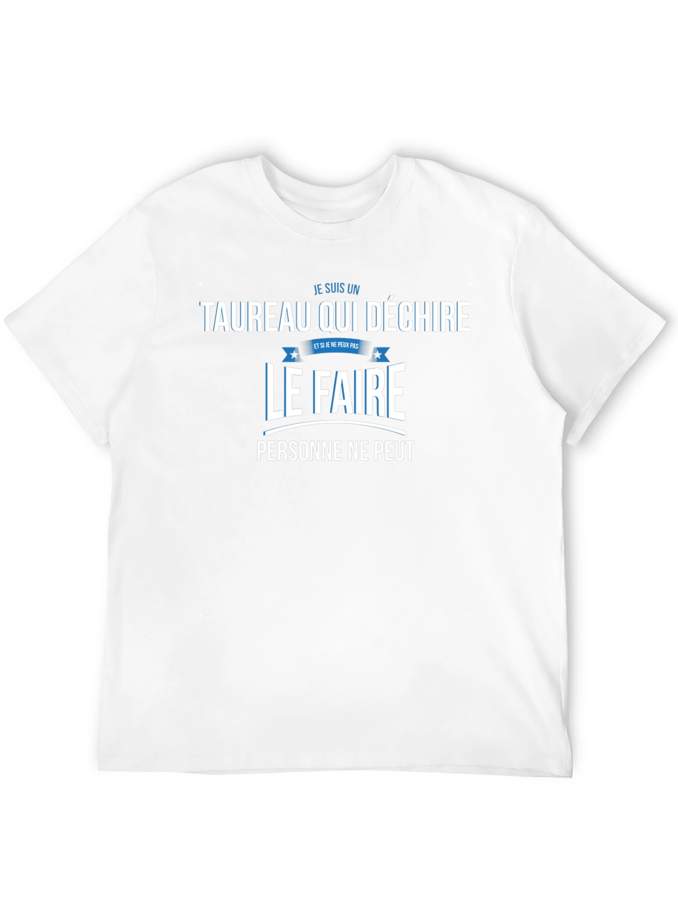 Taurus Zodiac Graphic Tee - French Slogan T-Shirt
