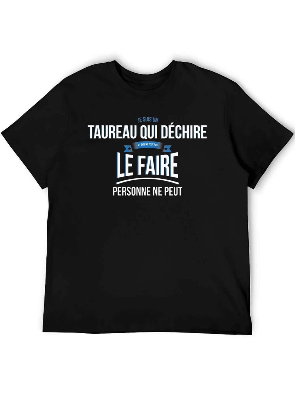 Taurus Zodiac Graphic Tee - French Slogan T-Shirt