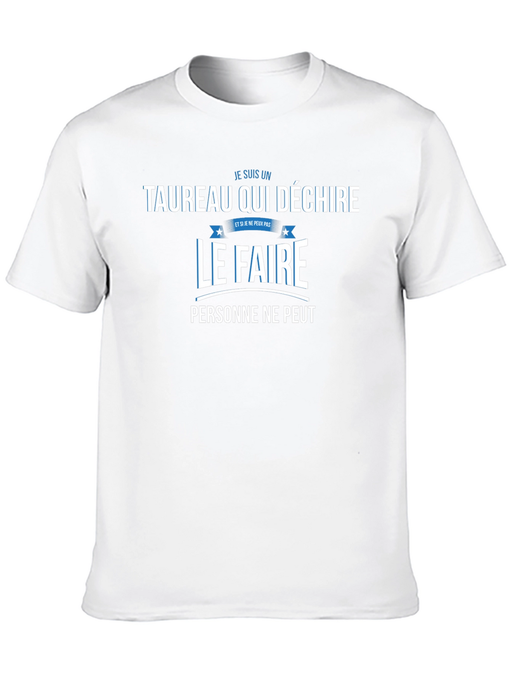 Taurus Zodiac Graphic Tee - French Slogan T-Shirt