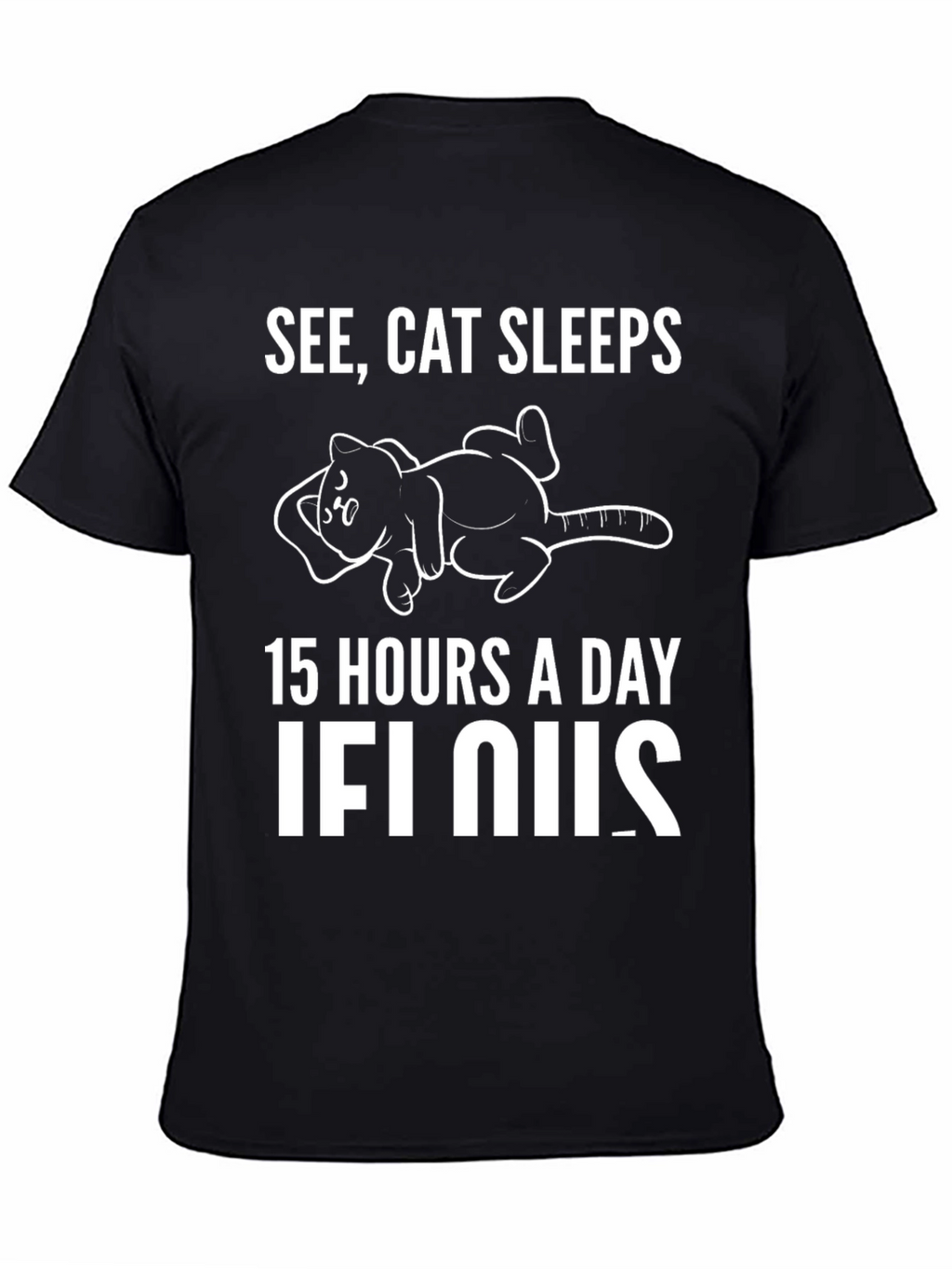 See Cat Sleeps Graphic T-Shirt