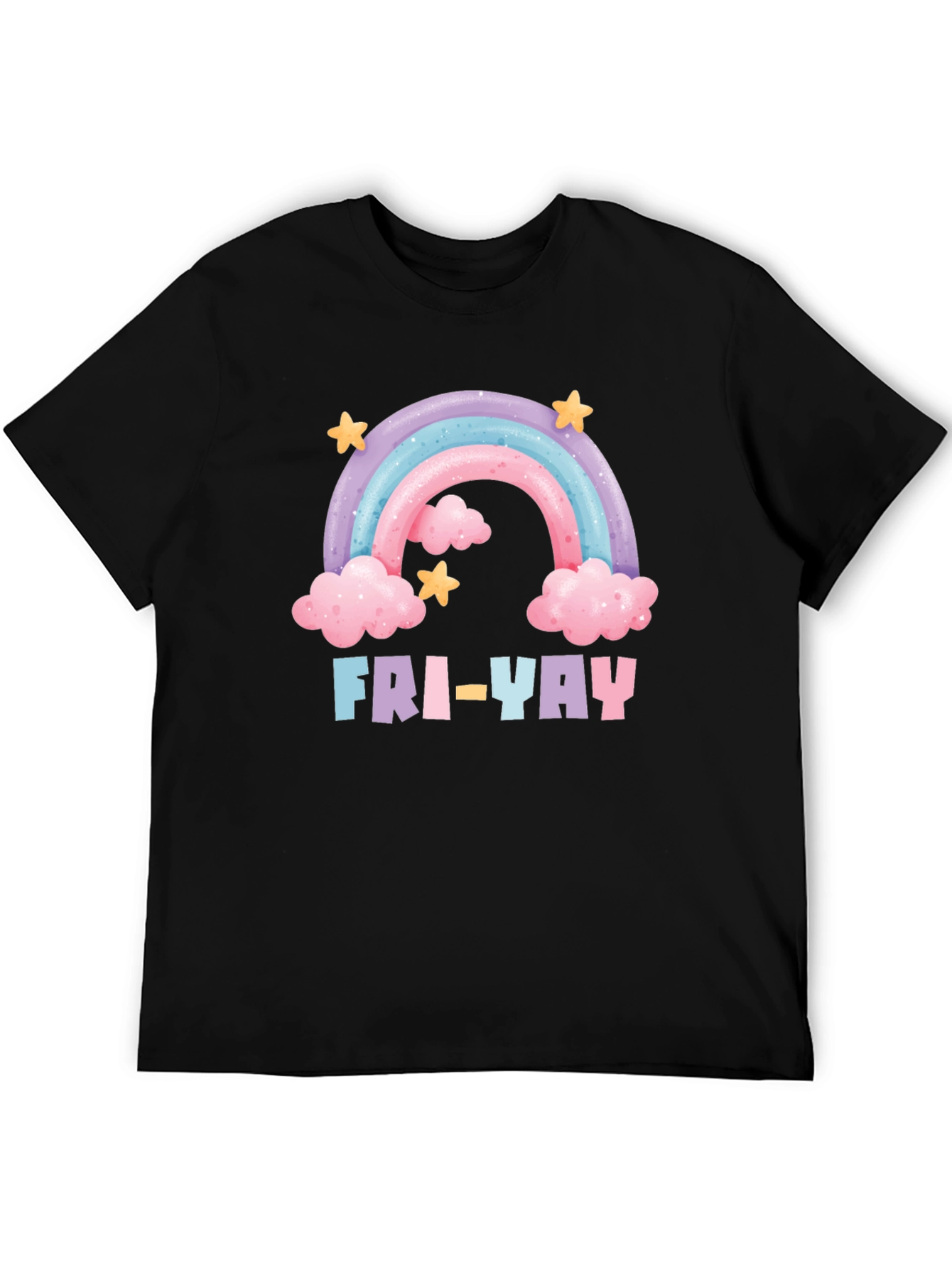 Fri-Yay Rainbow Graphic T-Shirt