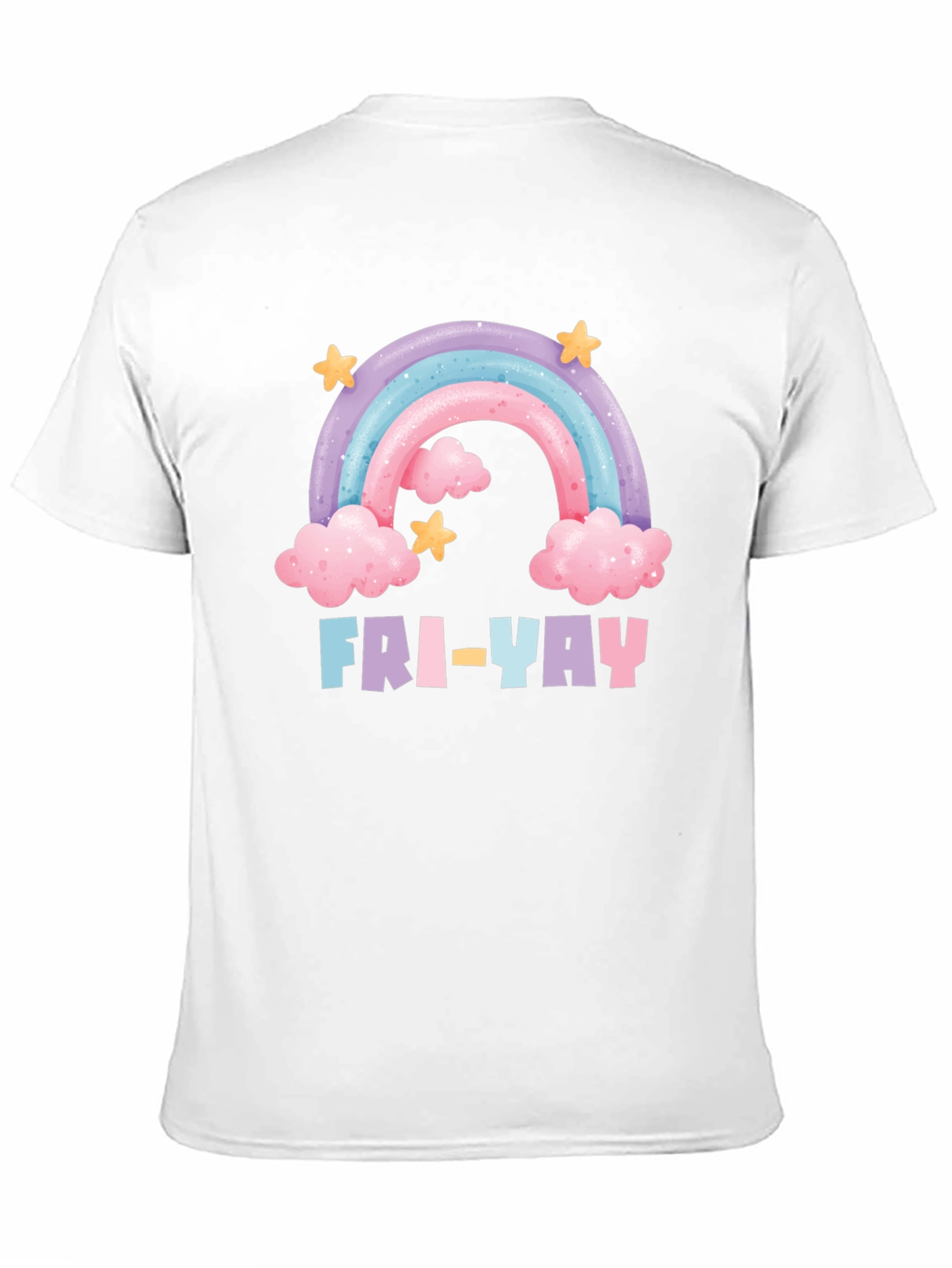Fri-Yay Rainbow Graphic T-Shirt