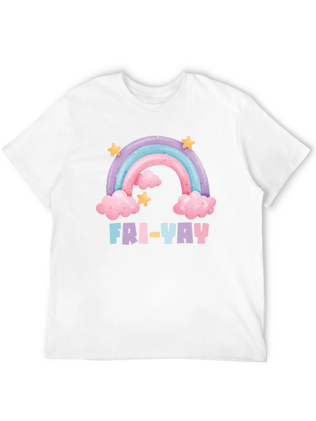 Fri-Yay Rainbow Graphic T-Shirt