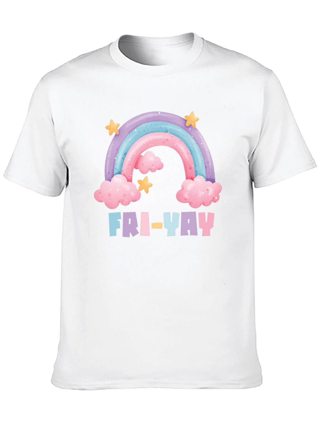 Fri-Yay Rainbow Graphic T-Shirt