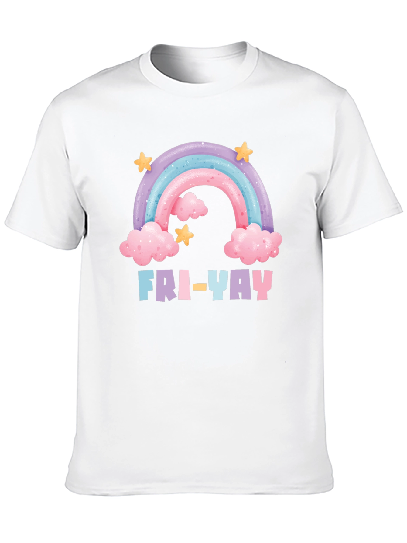 Fri-Yay Rainbow Graphic T-Shirt