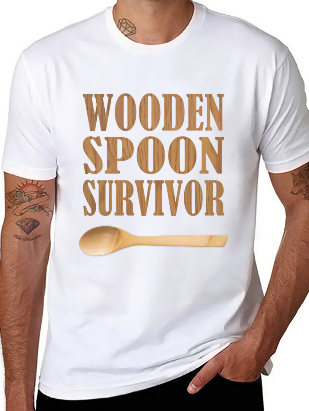 Wooden Spoon Survivor Graphic T-Shirt