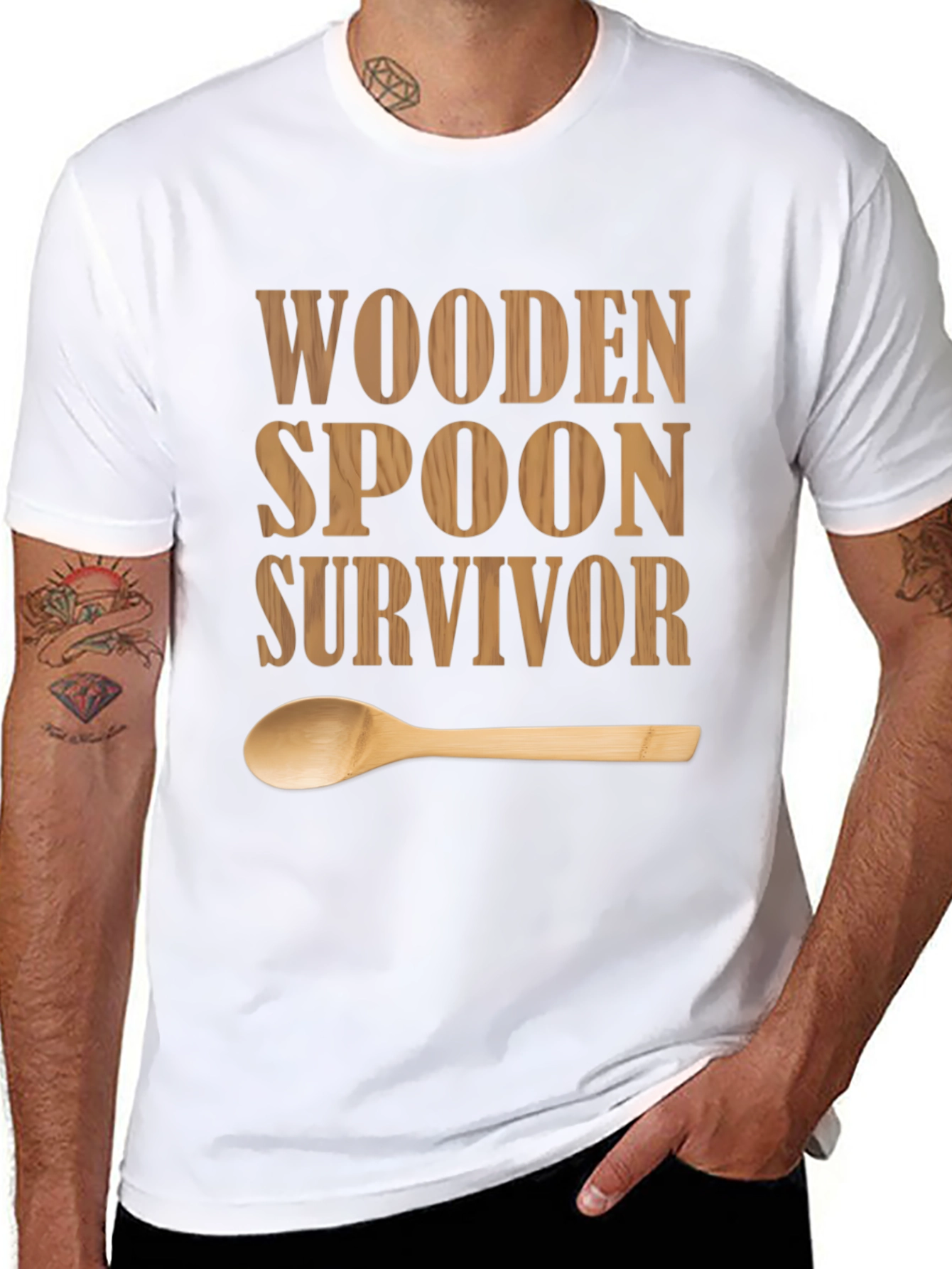 Wooden Spoon Survivor Graphic T-Shirt