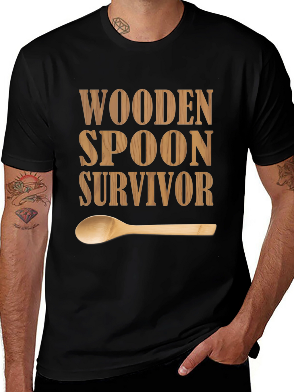 Wooden Spoon Survivor Graphic T-Shirt