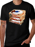 Stacked Records Graphic Tee - Black