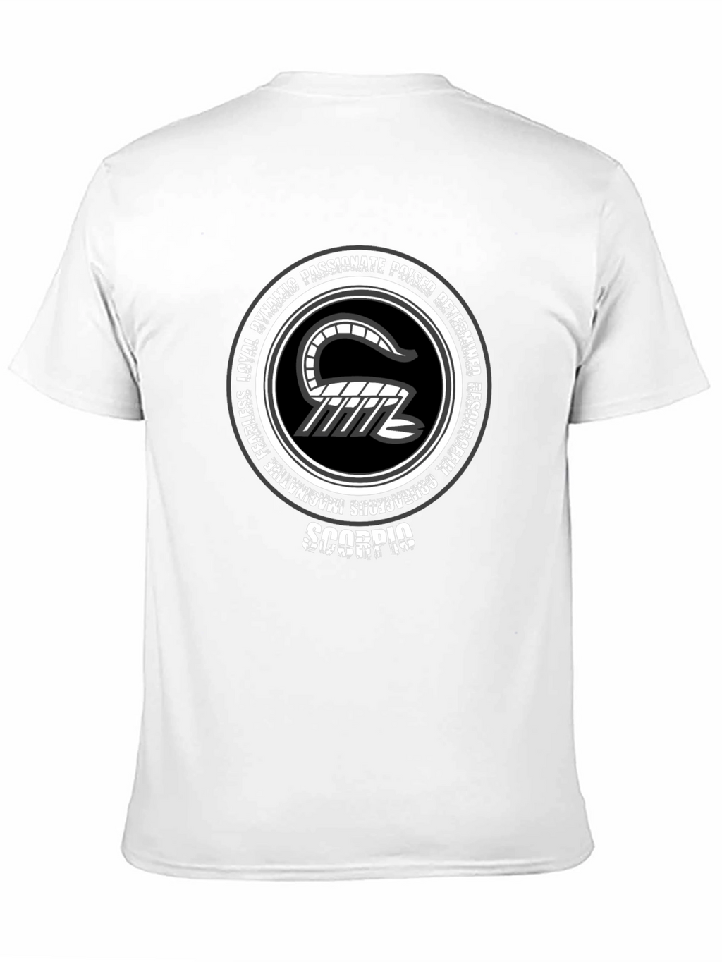 Scorpio Zodiac Graphic T-Shirt - Black