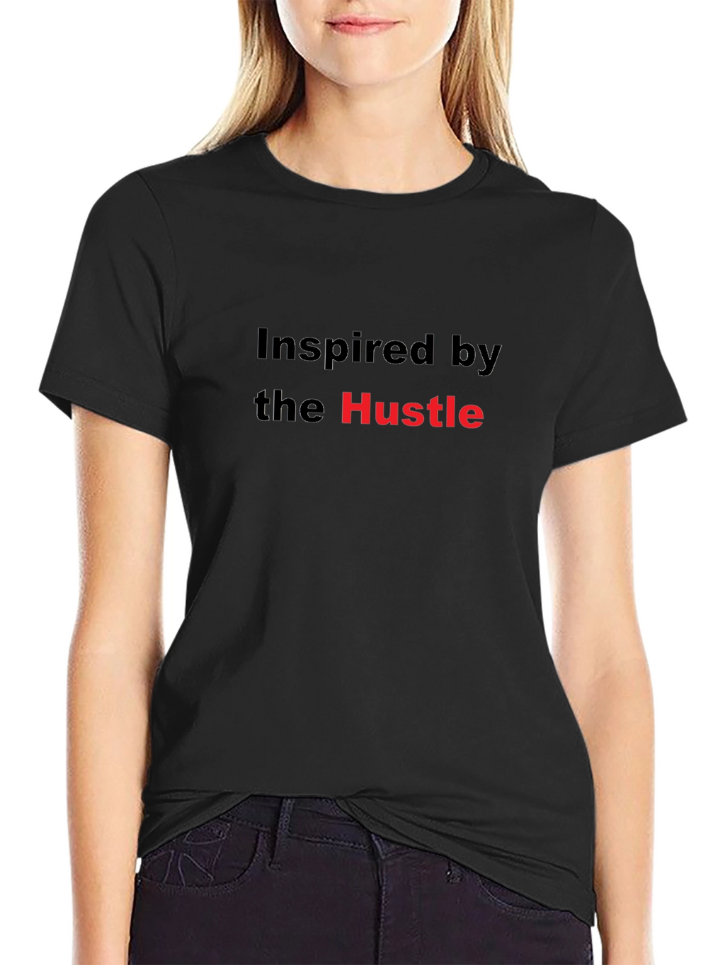 Inspired by the Hustle Black T-Shirt